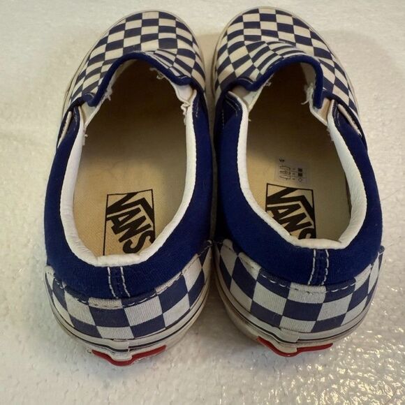 Vans OTW Low Slip-On Blue White Checkered 721454 Sneakers Women's 6.5 Men's 5 - Picture 8 of 8